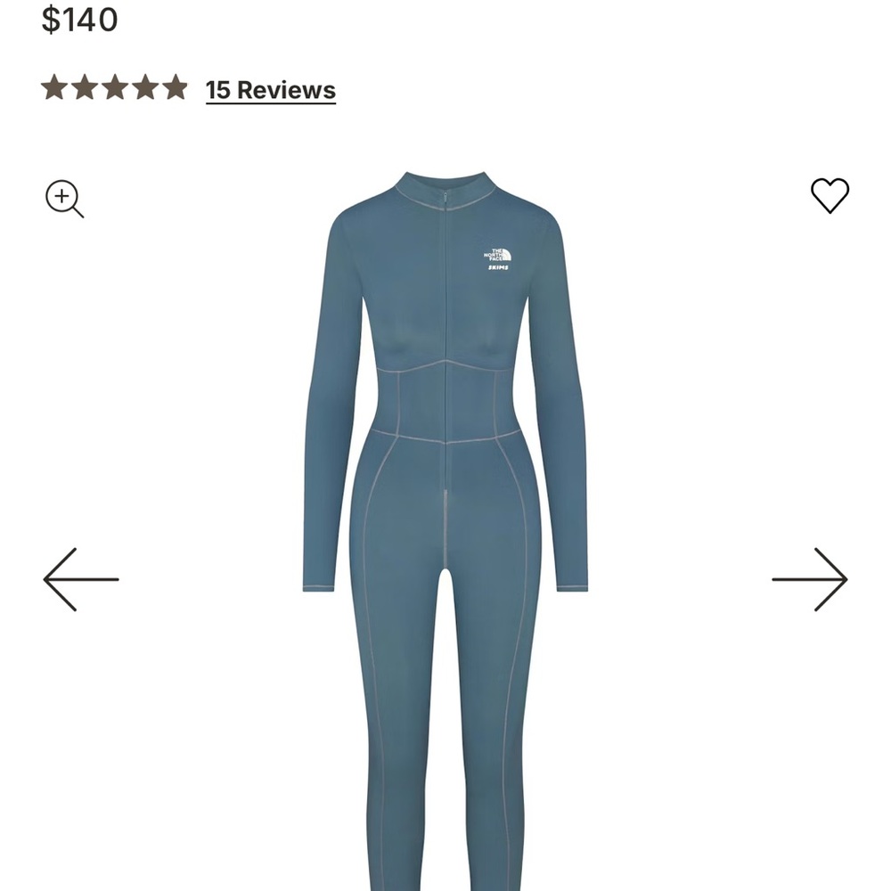 SKIMS/The North Face Refina Bodysuit in Kyanite sz Lg NWTs in Bag